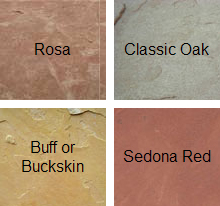 Arizona colors: Rosa, Classic Oak, Bucksin or Buff, Sedona Red at Madison Gardens Nursery, Spring, TX