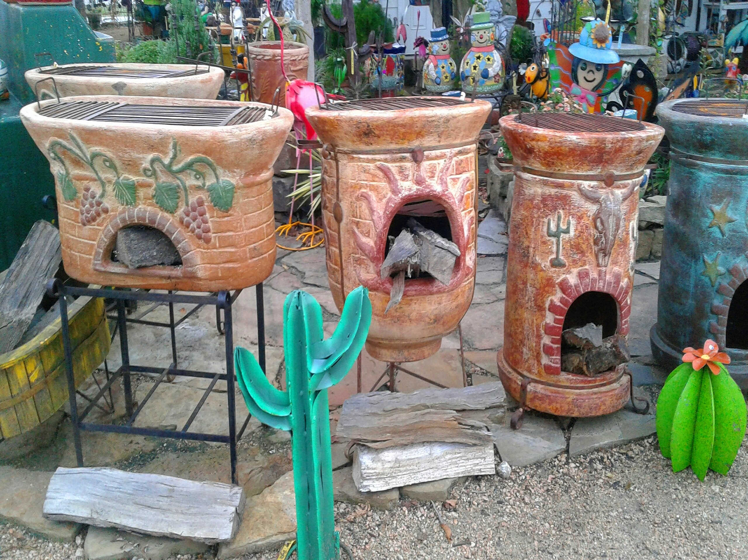 Outdoor Pottery at Madison Gardens Nursery, Spring, TX